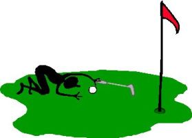 Golf Line Up Putt